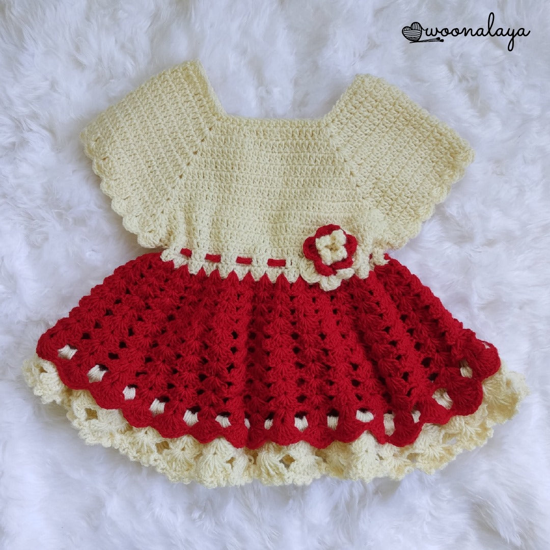 Woonalaya Hand Knitted Baby Frock